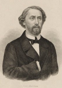 Portræt af pianisten og komponisten Julius Schulhoff 1825-1898, 1860. af Unbekannt