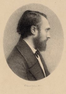 Portræt af pianisten og komponisten Louis Lacombe 1818-1884. af Unbekannt