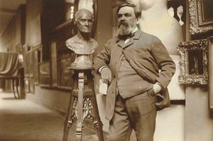 Portræt af billedhuggeren Alfred Boucher 1850-1934, 1910