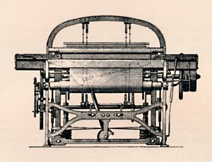 Power Loom set forfra, 1836, 1904 af Unbekannt