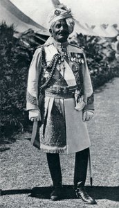 Pratap Singh 1845-1922, britisk indiske hærofficer og Maharaja, 1914 af Unbekannt