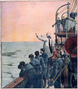 Bønner på scenen for Titanics forlis, 1912 af Unbekannt