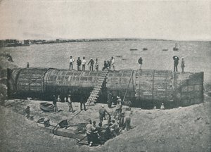Forbereder til lancering, 1877, 1910 af Unbekannt