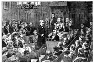 Præsentation af byens frihed til hr. Gladstone, 1877 af Unbekannt