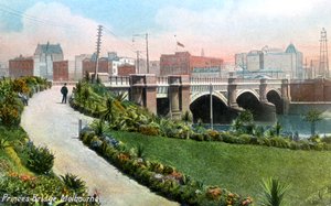 Princes Bridge, Melbourne, Australien, 1912 af Unbekannt