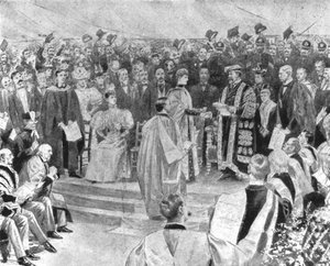 Prinsesse Alexandra modtog doktorgraden i musik...1896, 1901. af Unbekannt