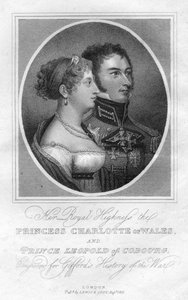 Prinsesse Charlotte af Wales og Prins Leopold af Saxe-Coburg, 1816 af Unbekannt