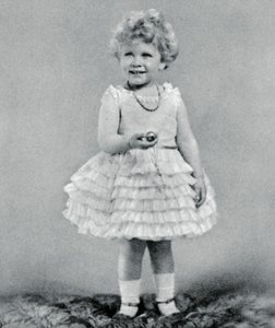 Prinsesse Elizabeth var to år gammel i 1928, 1937 af Unbekannt