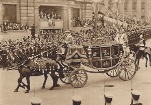 Prinsesse Elizabeth og hendes fætter Lord Lascelles med Princess Royal, 1937 af Unbekannt