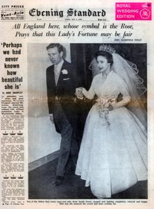 Prinsesse Margaret blev gift med Antony Armstrong-Jones den 6. maj 1960 af Unbekannt