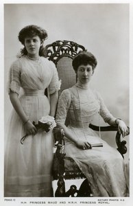 Prinsesse Maud og det kongelige prinsesse, c1907-c1910 af Unbekannt