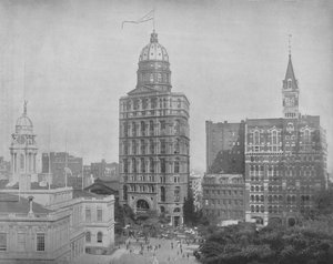 Printing House Square, New York, c1897. af Unbekannt