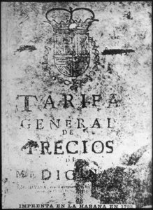 Trykpresse i Havana 1723, 1920
