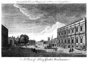 Privy Garden Westminster, London, 1700-tallet af Unbekannt
