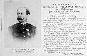Proklamation af oberst Villebois-Mareuil, c1900 af Unbekannt