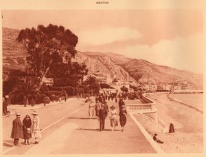 Promenade du Midi, Menton, 1930. af Unbekannt