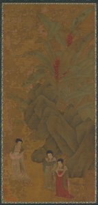 Promenading Ladies, Sandsynligvis Yuan-dynastiet, 1300-tallet. af Unbekannt