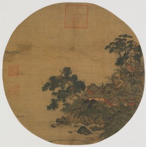 Pure Sanctuary with Pine Grown Stairs, Ming-dynastiet, 15.-16. århundrede. af Unbekannt