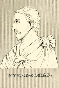 Pythagoras, c 570-c 495 f.Kr., 1830. af Unbekannt