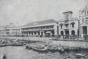 Kaj i Singapore, 1924 af Unbekannt
