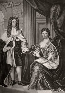 Dronning Anne og Prins George af Danmark, slutningen af det 17. eller begyndelsen af det 18. århundrede 1906 af Unbekannt