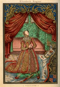 Dronning Elizabeth I ved bøn, 1569, 1893 af Unbekannt
