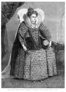 Dronning Elizabeth klædte sig til den kongelige taksigelse på den spanske armadas nederlag, 1872 af Unbekannt
