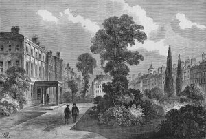 Queen Square, Bloomsbury, London, 1810 1878 af Unbekannt