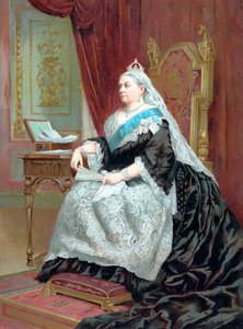 Dronning Victoria 1819-1901 På tidspunktet for hendes gyldne jubilæum, 1887 af Unbekannt