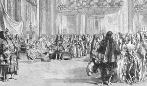 Dronning Victorias restaureringskostumebal i Buckingham Palace, 6. juni 1845, 1901. af Unbekannt