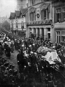 Dronning Victorias begravelsesoptog, 1901 af Unbekannt
