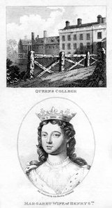 Queens College, Cambridge, og Margaret af Anjou, dronningkonsort af Henry VI, 1801 af Unbekannt