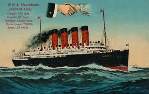 R.M.S. Mauretanien. Cunard Line, c1930