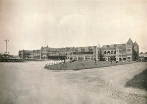 Rangoon Railway Station, 1900. af Unbekannt