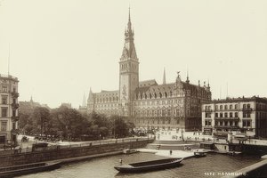 Hamborg Rådhus. Omkring 1900 af Unbekannt