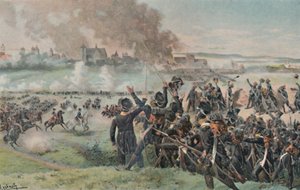 Genoptræden af Napoleon på marken før Ratisbon, 1809, 1896. af Unbekannt