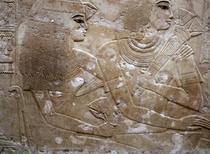 Relief fra Ramoses grav, Luxor, Egypten, 1300-tallet f.Kr af Unbekannt