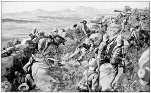 Relief af Ladysmith - det sidste sus ved Hlangwane Hill, 19. februar 1900 af Unbekannt
