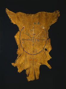 Replika af en Drypainting Iikaah efter et drypainting af Tsi-tcaci, slutningen af 1800-tallet-begyndelsen af 1900-tallet. af Unbekannt