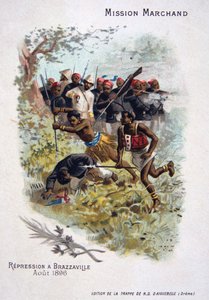 Undertrykkelse i Brazzaville, august 1896 af Unbekannt