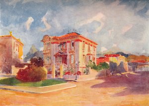 Bopæl for H.E. Dr. Pedro de Toledo, tidligere landbrugsminister, Avenida Beira Mar, 1914 af Unbekannt