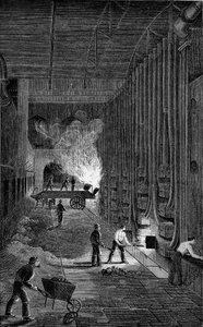 Retort House, Imperial Gasworks, Kings Road, London, 1876 af Unbekannt