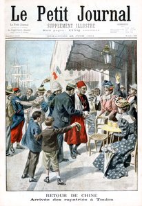Tilbage fra Kina, hjemvendtes ankomst, Toulon, 1901 af Unbekannt