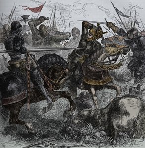 Richard III i Bosworth, 22. august 1485, c1880 af Unbekannt
