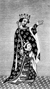 Richard II og hans far, den sorte prins, 1300-tallet, 1910 af Unbekannt