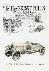 Riley MPH 2-sæders sport, c1920