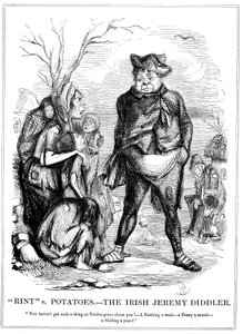 Rint v Potatoes - Den irske Jeremy Diddler, 1845 af Unbekannt