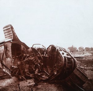 Åben tank, Champagne, Nordfrankrig, c1914-c1918 af Unbekannt