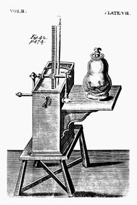 Robert Boyles anden luftpumpe, c1660 1725 af Unbekannt