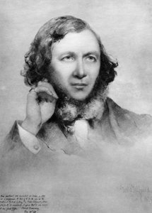 Robert Browning, britisk digter, 1859 af Unbekannt